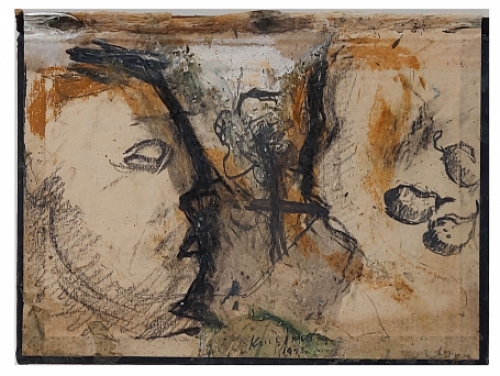 Werk op papier van de Belgische kunstenaar Karel Dierickx kopen