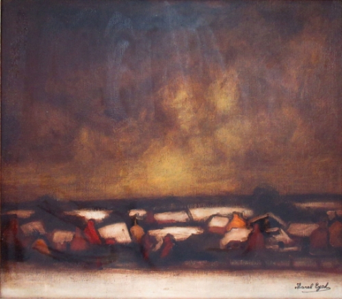 De Belgische kunstenaar Karel Eyck