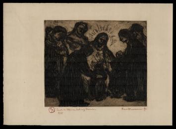 Gesigneerde ets van Karel Rosseeuw kopen