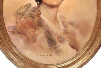Ovaal schilderij van Karel van Belle kopen