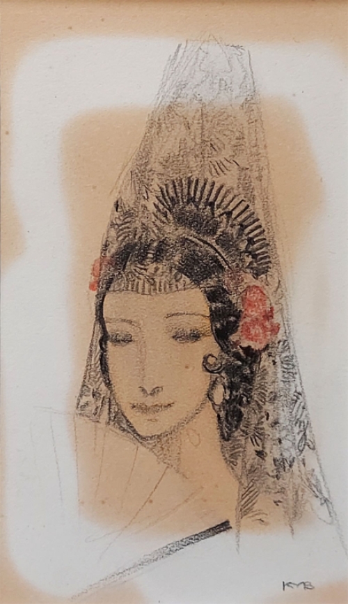Kleine tekening van Karel van Belle kopen
