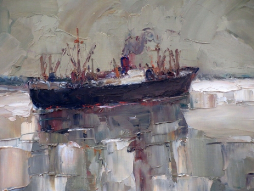 Olieverfschilderij van de Antwerpse kunstenaar Karel Verschooten kopen