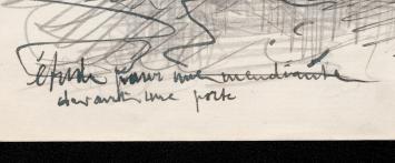 étude pour une mendiante devant une porte