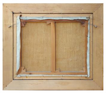 Weids landschap bij valavond