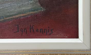 De Mechelse kunstenaar Ignace Kennis met een stilleven