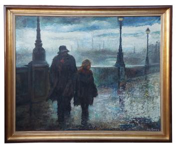 Groot schilderij van Ignace kennis kopen