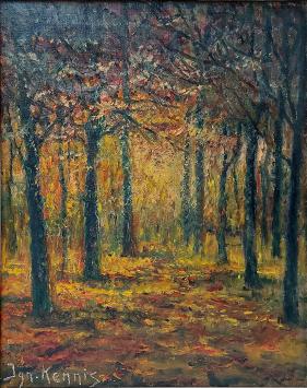Schilderij op canvas door Jan Kennis, Mechelse kunstenaar