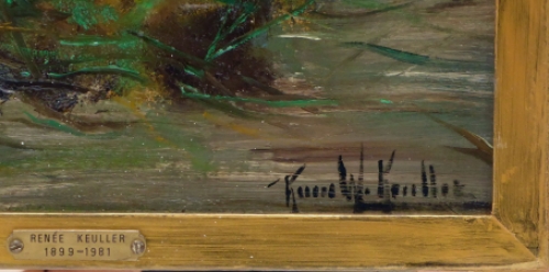 Belgische kunstschilderes Renée Keuller