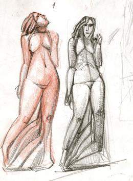 Schetsen van Belgische kunstenaar Jan Alfons (Ja ke) Keustermans