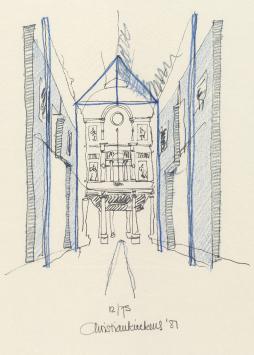 Architecturale litho van Christian Kieckens
