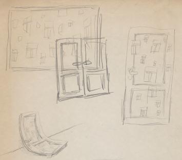 Schets van de Belgische kunstenaar Koen Theys