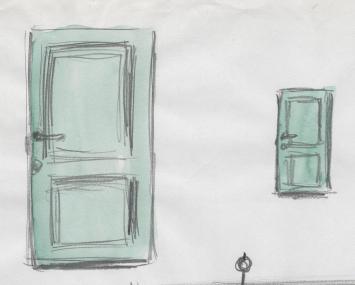 Schets van de Belgische kunstenaar Koen Theys