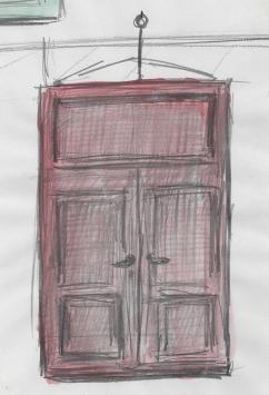 Tekening met titel, hedendaagse kunst