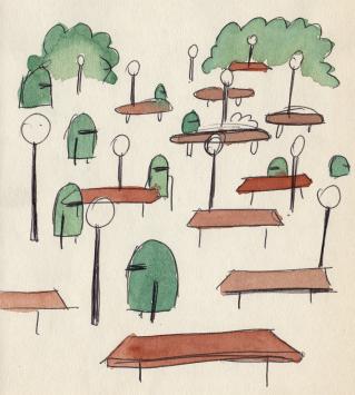 Tekening van de kunstenaar Koen Theys kopen