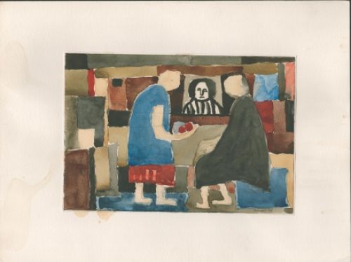 Duitse kunstenaar outsider art Karl Bungert