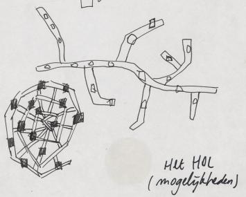 Schets van de Belgische kunstenaar Koen Theys