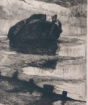 Mooie ets kopen van Belgische kunstenaar en etser Kurt Peiser