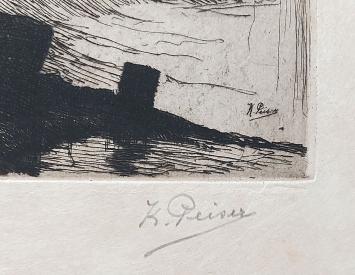Ets van de Antwerpse etser Kurt Peiser