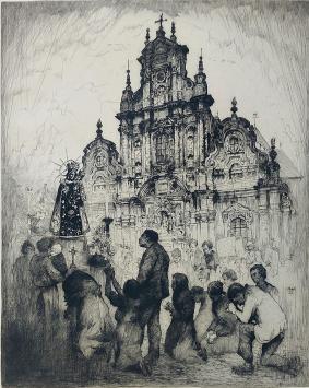 Ets van de Belgische etser Kurt Peiser uit 1935