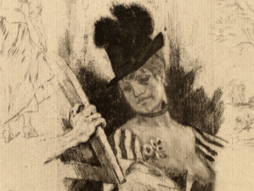 Maturité Vernis mou, droge naald, aquatint Exsteens 517