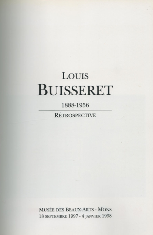 Louis Buisseret Belgische kunstenaar