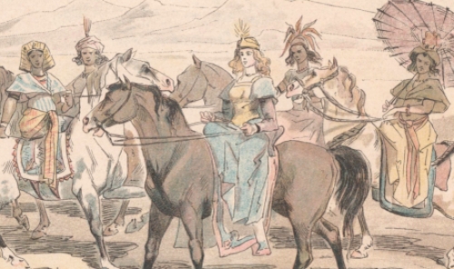 Litho van de Belgische kunstenaar Léon De Pape of Leo De Pape