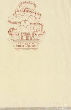 Léon Eygelshoven met een kleine ex libris