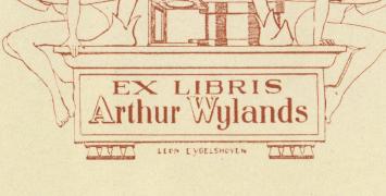 Brusselse kunstenaar Léon Eygelshoven met een grafisch kunstwerkje