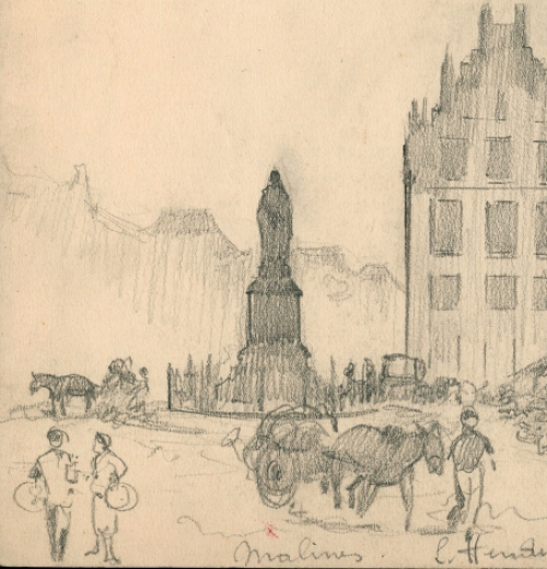 Kunstwerkje op papier kopen van Léopold Henderyckx