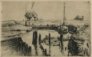 Grafisch werk van Louis Peeters, een ets