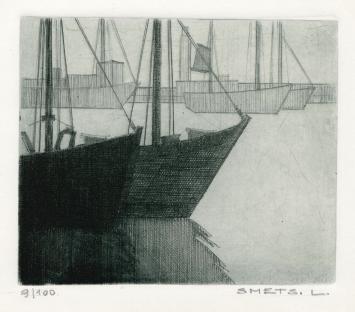 Een gesigneerde ets van Léon Smets kopen