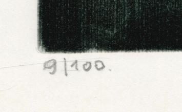 Strakke ets van de Mechelse kunstenaar Léon Smets kopen