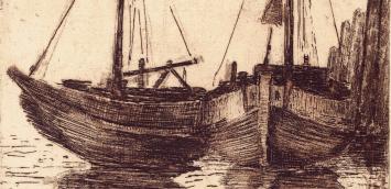 Gesigneerde ets van Léon Smets kopen