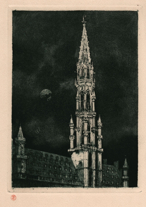 Kunstwerk van de Belgische graficus Louis Titz kopen