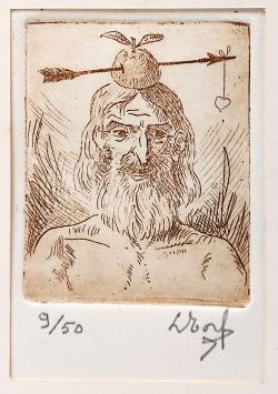 Kleine ets van de Belgische graficus Leonardo Torfs