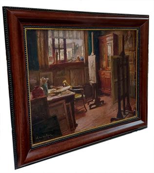 Intérieur de l'atelier (hiver)