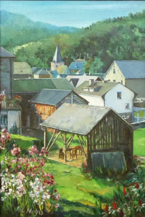 Peintre belge Pol Magis la forêt