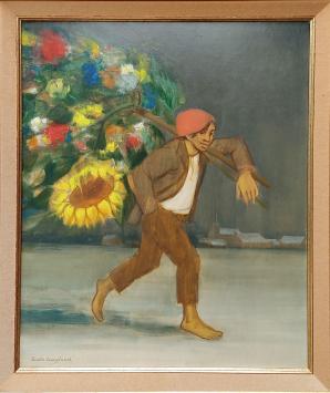 De Belgische kunstschilder Ludo Laagland