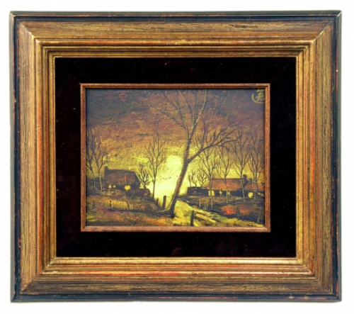 Schilderij van de schilderij Luc de Ro