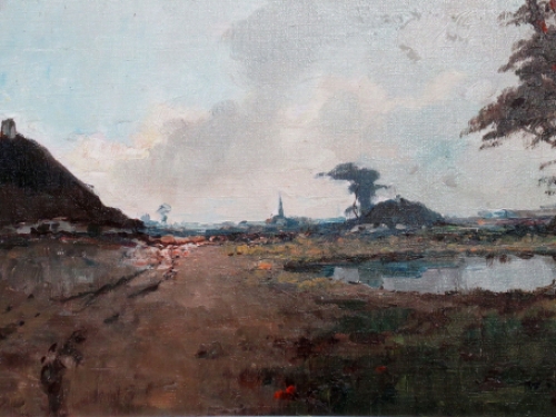 Belgische kunstenaar, kunstschilder H. J. Pauwels