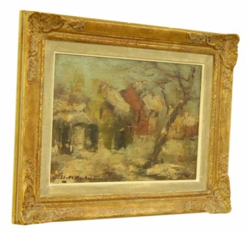 Expressionistisch schilderij van Edmond de Meulenaere