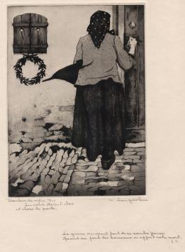 Ets van de Belgische kunstenaar M. Langaskens