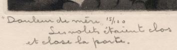 Douleur de mère 1934 15/100