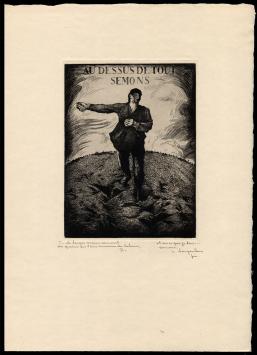 Langaskens Maurice met een ets