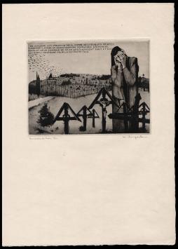 Langaskens Maurice met een ets WO I