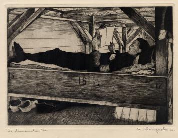 Ets van de Belgische kunstenaar M. Langaskens