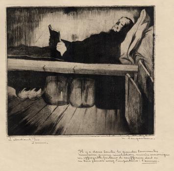 Ets van de Belgische etser M. Langaskens