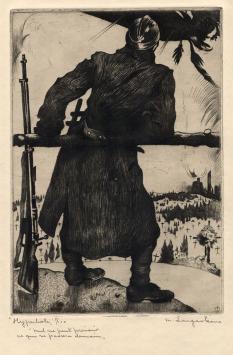 Ets van de Belgische kunstenaar Maurice Langaskens