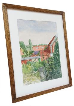 Door het raam achter huizen, Ten Dorpe Wommelgem 2001
