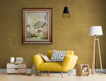 Oude kunst in een modern interieur